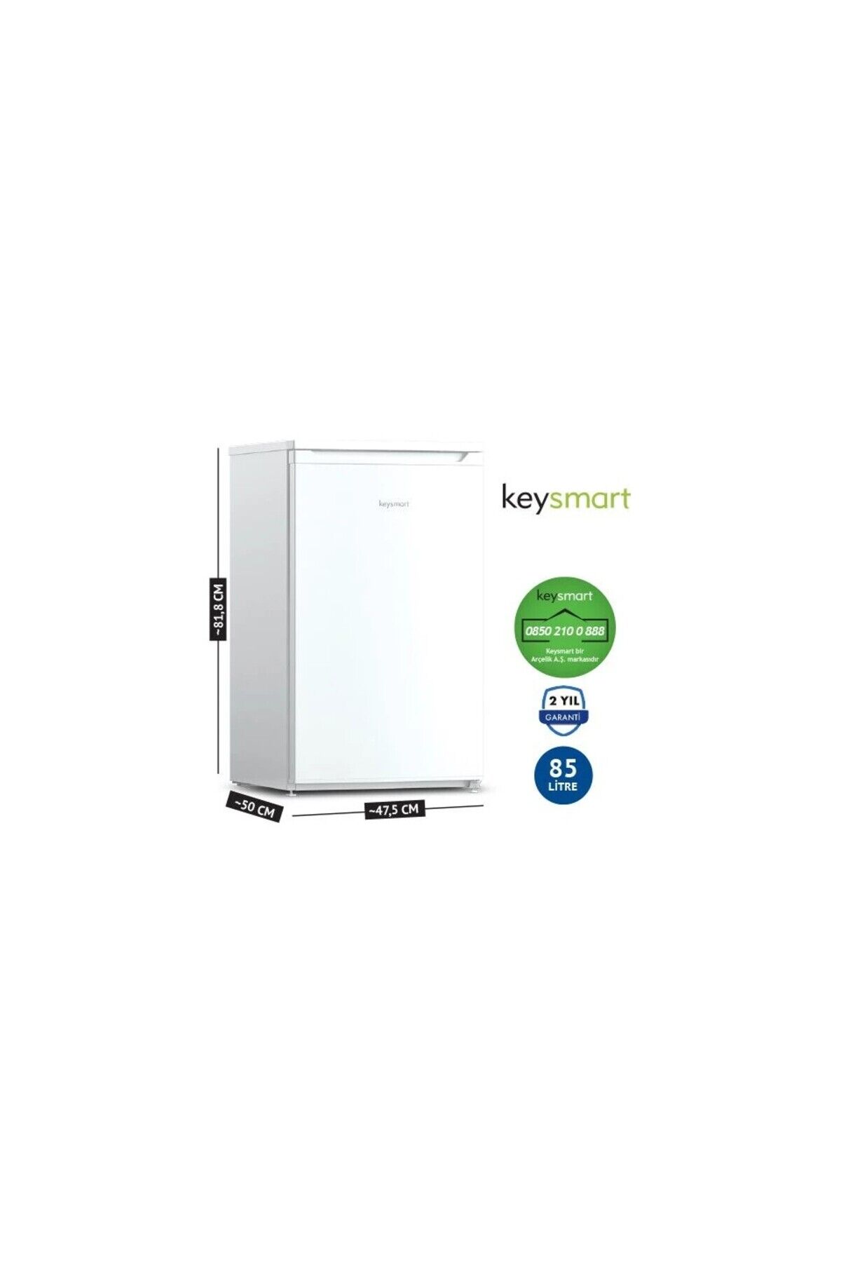 85Litre MİNİ BUZDOLABI KEY 9010 S