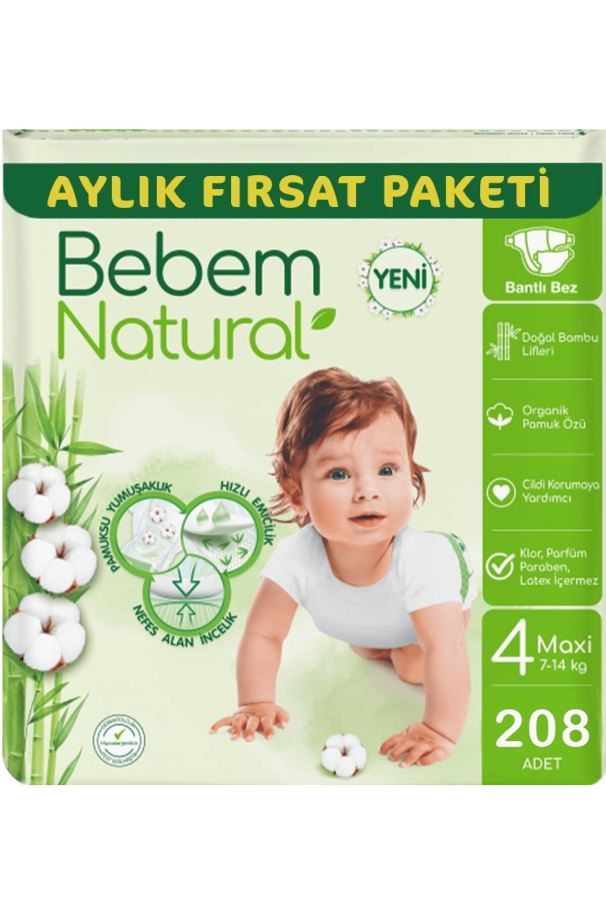 Bebek Bezi Ultra Fırsat Paketi Maxi 4 No 104 X 2