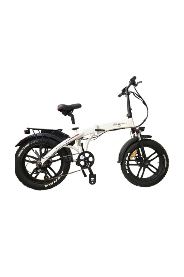 Alfa Romeo R2 Katlanır Elektrikli Bisiklet Beyaz