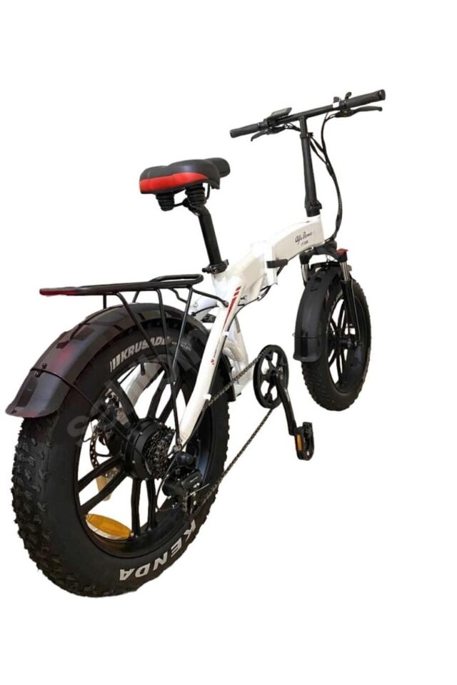 Alfa Romeo R2 Katlanır Elektrikli Bisiklet Beyaz