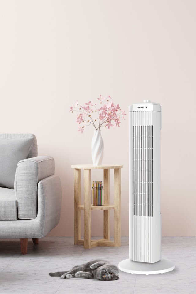 Ktf-258w Kule Tipi Vantilatör Beyaz