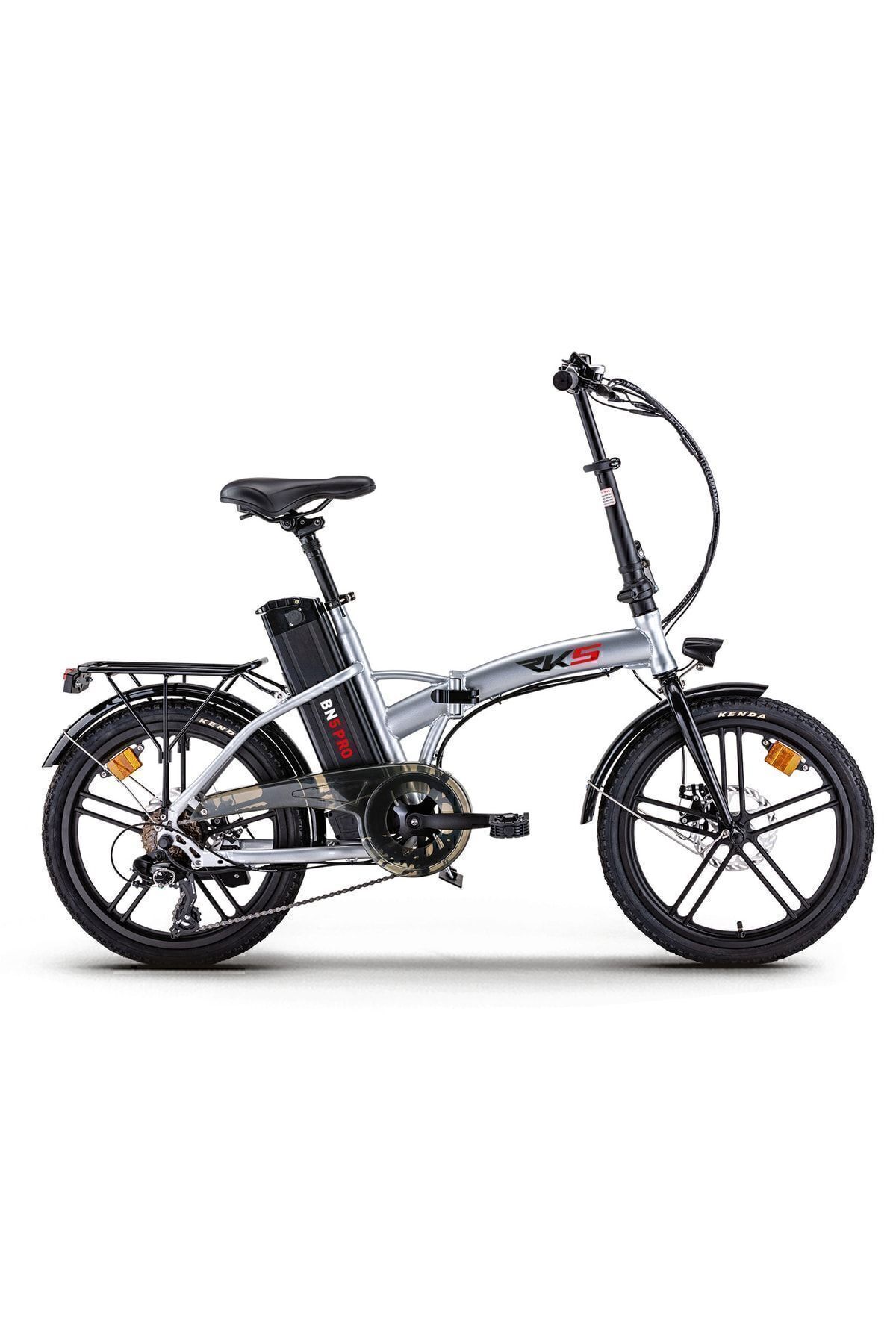 Bn5 Pro Katlanabilir Elektrikli Bisiklet Gri