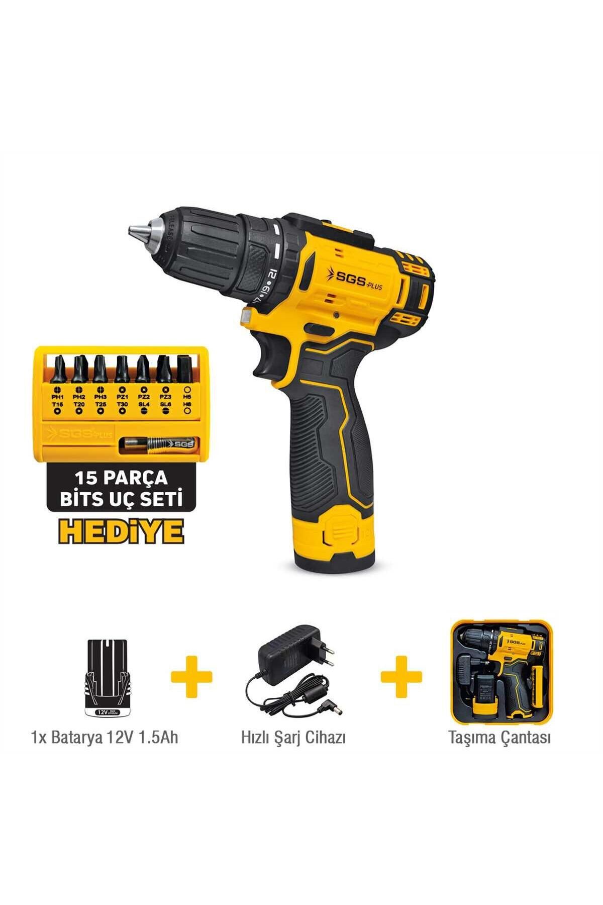 5147 Akülü Vidalama 12 Volt 1,5 Ah