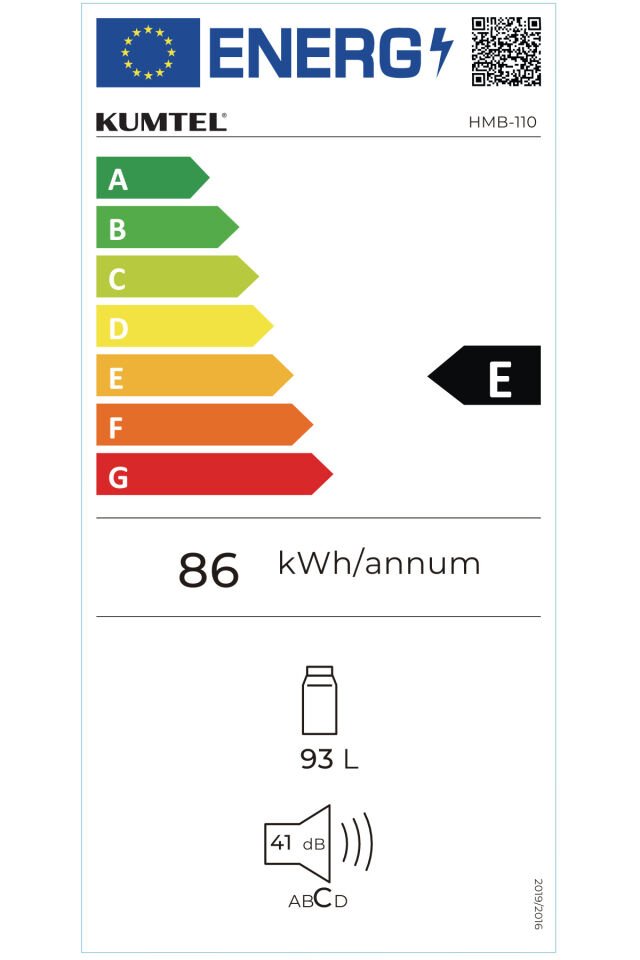 93 L Beyaz Büro Tipi Mini Buzdolabı HMB-110